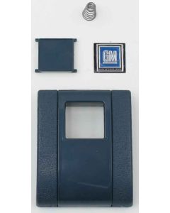   Seat Belt Buckle Cover Assembly, Standard, With GM Logo, 1968-72 in Blue