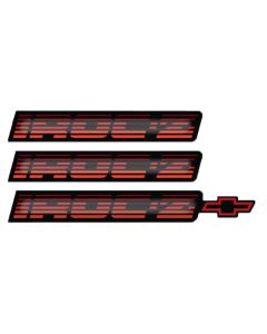 "IROC-Z-Bowtie" Rocker/Rear Bumper Domed Decal Emblem Kit (