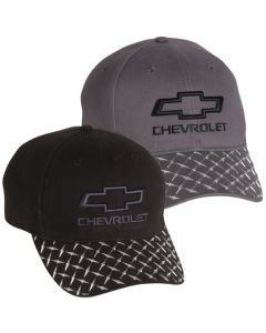 3-D Bowtie Treadplate Visor Cap, Charcoal