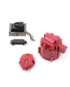 Engine Distributor Tune-Up Kit; Fits GM HEI V6 Dist w/Internal Coil; Red Cap