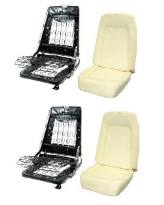 67-8 Complete Bucket Seat Frames,pr, w/Foam