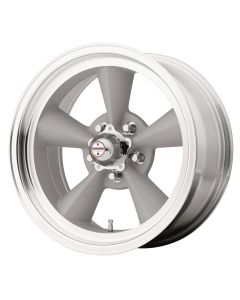 American Racing Torq-Thrust Original Style Silver With Machined Lip Wheel , 17X8.5