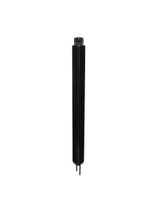 Aluminum Universal 13" Finned Radiator Overflow Tank, Black
