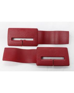 82-92 Camaro  Firebird Seat Belt Headliner Trims, Pair-Red