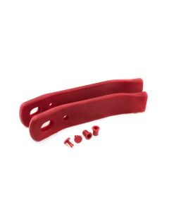 1985-1992 CAMARO FIREBIRD SEAT BELT RECEIVER SLEEVES, PAIR- RED (91-92 Red)
