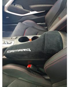 2014-2019 Camaro Console Cover, Black With Pocket