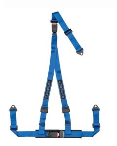 Corbeau 3-Point Double Release Harness Belts Blue