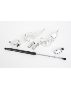 1970-1981 Camaro Trunk Hinges,Billet Aluminum,With Gas Strut,Not for Convertibles Raw machined finish