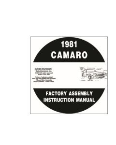 1981 Camaro Assembly Manuals  on CD-ROM