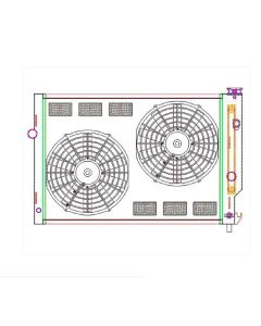 1993-2002 Camaro Griffin Radiator Combo Unit   Automatic Transmission
