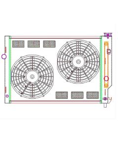 1993-2002 Camaro Griffin Radiator Combo Unit Manual Transmission