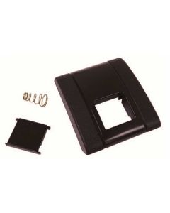 1967-1972  Camaro Seat Belt Buckle Cover Assembly, Standard, With  Black Button