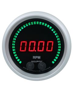 Gauge, Tachometer, 3 3/8", 16K Rpm, In-Dash, Sport-Comp Elite Digital


