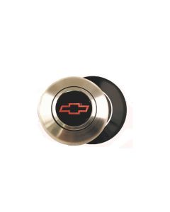  Camaro Red Chevey Bow Tie Horn Cap  Brushed