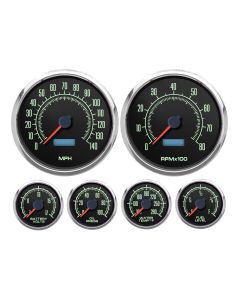 New Vintage 1969 Series 6 Gauge Kit 4 3/8  Speedo and Tach 

