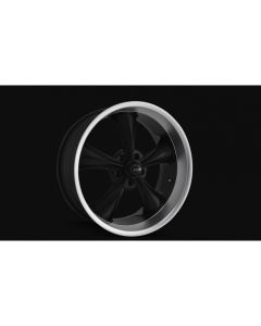 Detroit Wheels Ridler 17x7  695 Series Matte Black W Machine Lip
