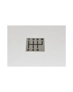 1982-1992 Camaro Staniless Steel  Shifter Indicator Plate, 5-Speed Transmission