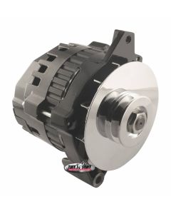 1986-1986 Camaro Alternator; 105 AMP; 1 Wire Or OEM; V Groove Pulley; Double Wide Heavy Duty Ball Bearings; Internal And External Cooling Fans; Black;
