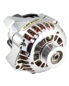 1998-2001 Camaro Alternator; 125 AMP; 1-Wire Or OEM Wire; 6 Groove Pulley; Heavy Duty Copper Coils; OEM Replacement; Chrome;
