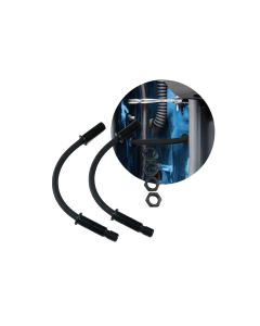 SS Door Jamb Wire Loom 12" Black