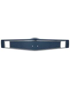 1969 Camaro  Steering Wheel Shrouds with "Hot Stamp" Chrome Trim Dark Blue