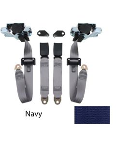 1982-1992 Camaro Front Seat Belt Kit Navy