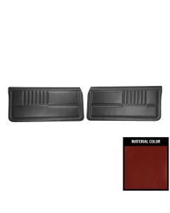1982-1985 Camaro Standard Pre-Assembled Red Front Door Panels
