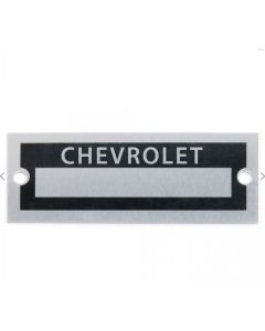 Chevrolet Blank Data VIn Plate