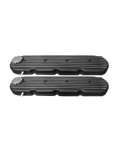 Chevy LS Black Fined Valve Cover