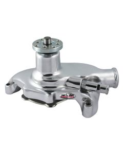1967-1971 Chevrolet Camaro Platinum SuperCool Water Pump; 5.625 in. Hub Height; 5/8 in. Pilot; Short; Reverse Rotation; Aluminum Casting; Chrome; For Custom Serpentine Systems Only; 1394NAREV