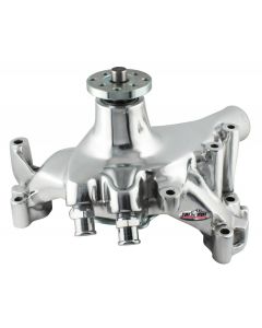 1969-1972 Chevrolet Camaro Platinum SuperCool Water Pump; 7.281 in. Hub Height; 5/8 in. Pilot; Long; Flat Smooth Top And (2) Threaded Water Ports; Chrome; 1459NA