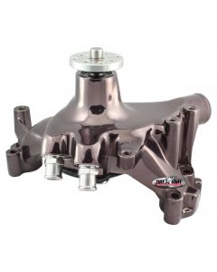 1969-1972 Chevrolet Camaro Platinum SuperCool Water Pump; 7.281 in. Hub Height; 5/8 in. Pilot; Long; Flat Smooth Top And (2) Threaded Water Ports; Black Chrome; 1459NA7