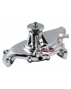 1967-1972 Chevrolet Camaro Smoothie Style Water Pump; 5.750 in. Hub Height; 5/8 in. Pilot; Short; Flat Smooth Top And (2) Threaded Water Ports; Polished; 1496NB
