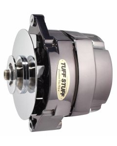 1973-1983 Camaro Alternator; 100 AMP; OEM Or 1 Wire; V Groove Pulley; Black Chrome;