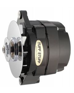 1973-1983 Camaro Alternator; 140 AMP; OEM Or 1 Wire; V Groove Pulley; Stealth Black;