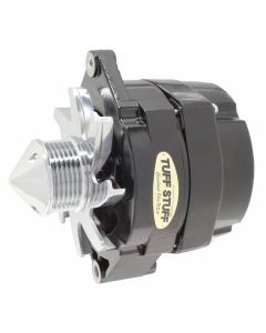 1973-1983 Camaro Silver Bullet Alternator; 140 AMP; OEM Or 1 Wire; 6 Groove Pulley; 4.85 in. Case Depth; Lower Mount Boss 2 in. Long; Black;