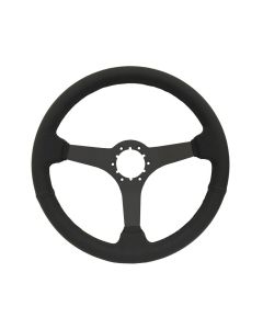 Camaro  S6 Black Perforated Leather  Solid Spokes Design Steering   Wheel