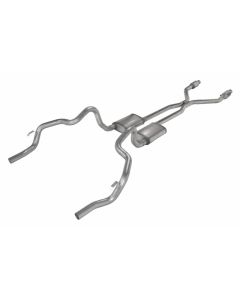 1975-1981 Camaro  2.5" Crossmember Back w/ Hpipe Exhaust System  with Turbo Pro Muffler 
