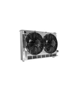 1982-1992 Camaro SB/BB Single Pass Crossflow Radiator w/ Dual 13″ Spal Fans