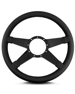 1967-1992 Camaro 14 in  Standard Steering Wheel,  Black spokes, Black leather wrap