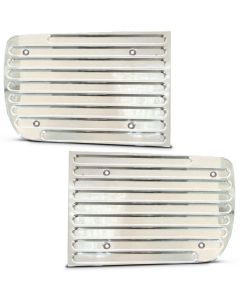1967-1968 Camaro RS Headlight Covers,Billet Aluminum,Bright Protective Clear Coat