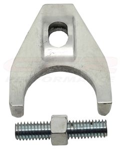 Engine Distributor Clamp, Zinc Alloy, Polished Finish, Fits Chevy V8/V6 Engines