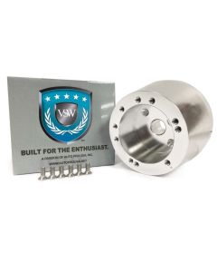 1969-1996 Camaro GM  6 Bolt Silver Hub Adapter, Titl/Non Telescopic
