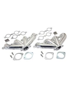 1967-1969  Camaro Center Dump Cast Iron LS Exhaust Manifolds Chrome
