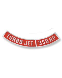 1966-70 Decal,Air Cleaner,Turbo-Jet 350 hp
