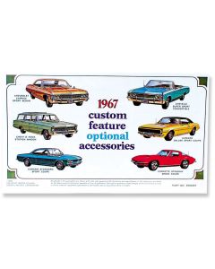 Camaro Literature, Custom Feature Accessories, Color, 1967