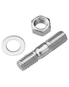 Engine Carburetor Studs with Lock Washers and Nuts; 1-1/2 Inch Length; 4 Pieces