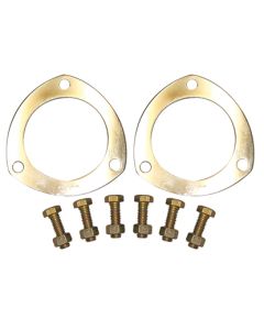 Exhaust Collector Gasket Kit; 3.0 In Dia.; Soft Aluminum; Bolts Included; 1-Pair