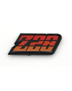 Camaro Gas Door Emblem, Z28, Orange, 1980-1981