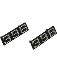 Camaro Fender Emblems, Front, 396ci, 1970-1972